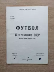 Маяк Харьков - Металлург Днепродзержинск 1984
