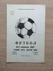 Маяк Харьков - Океан Керчь 1985
