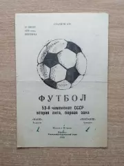 Маяк Харьков - Нефтяник Ахтырка 1990
