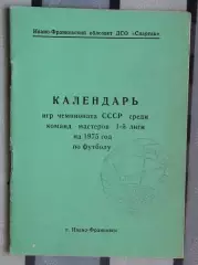 Календарь-справочник. Ивано-Франковск 1975
