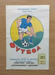 Кристалл Херсон - Автомобилист Житомир 1976