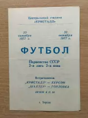 Кристалл Херсон - Шахтёр Горловка 1977