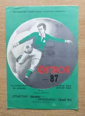 Спартак Житомир - Кривбасс Кривой Рог 1987
