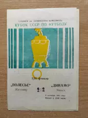 Полесье Житомир - Динамо Минск 1991, кубок
