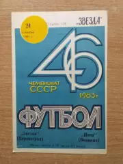 Звезда Кировоград - Нива Винница 1983