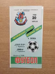 Днепр Черкассы - Нива Тернополь 1988