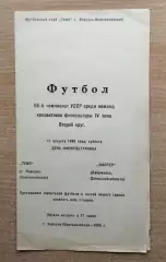 Темп Корсунь-Шевченковский - Шахтёр Дзержинск 1990, КФК