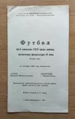 Темп Корсунь-Шевченковский - Авангард Орджоникидзе 1990, КФК