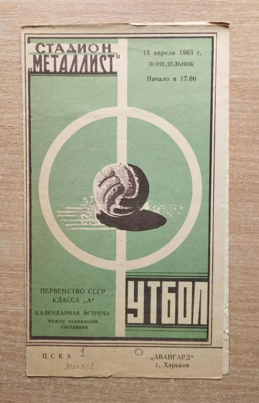 Авангард Харьков - ЦСКА Москва 1963