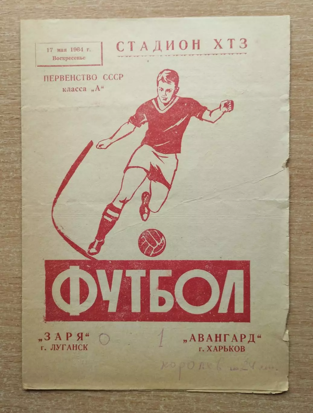 Авангард Харьков - Заря Луганск 1964, стадион ХТЗ