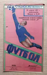 Металлист Харьков - ЦСКА Москва 1971, товарищеский матч