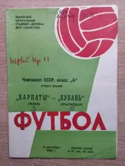 Карпаты Львов - Кубань Краснодар 1965
