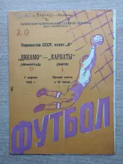 Карпаты Львов - Динамо Ленинград 1965