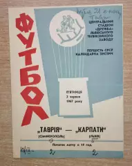 Карпаты Львов - Таврия Симферополь 1967