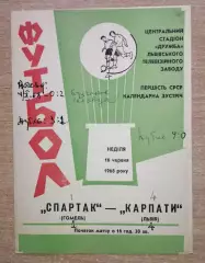 Карпаты Львов - Спартак Гомель 1968