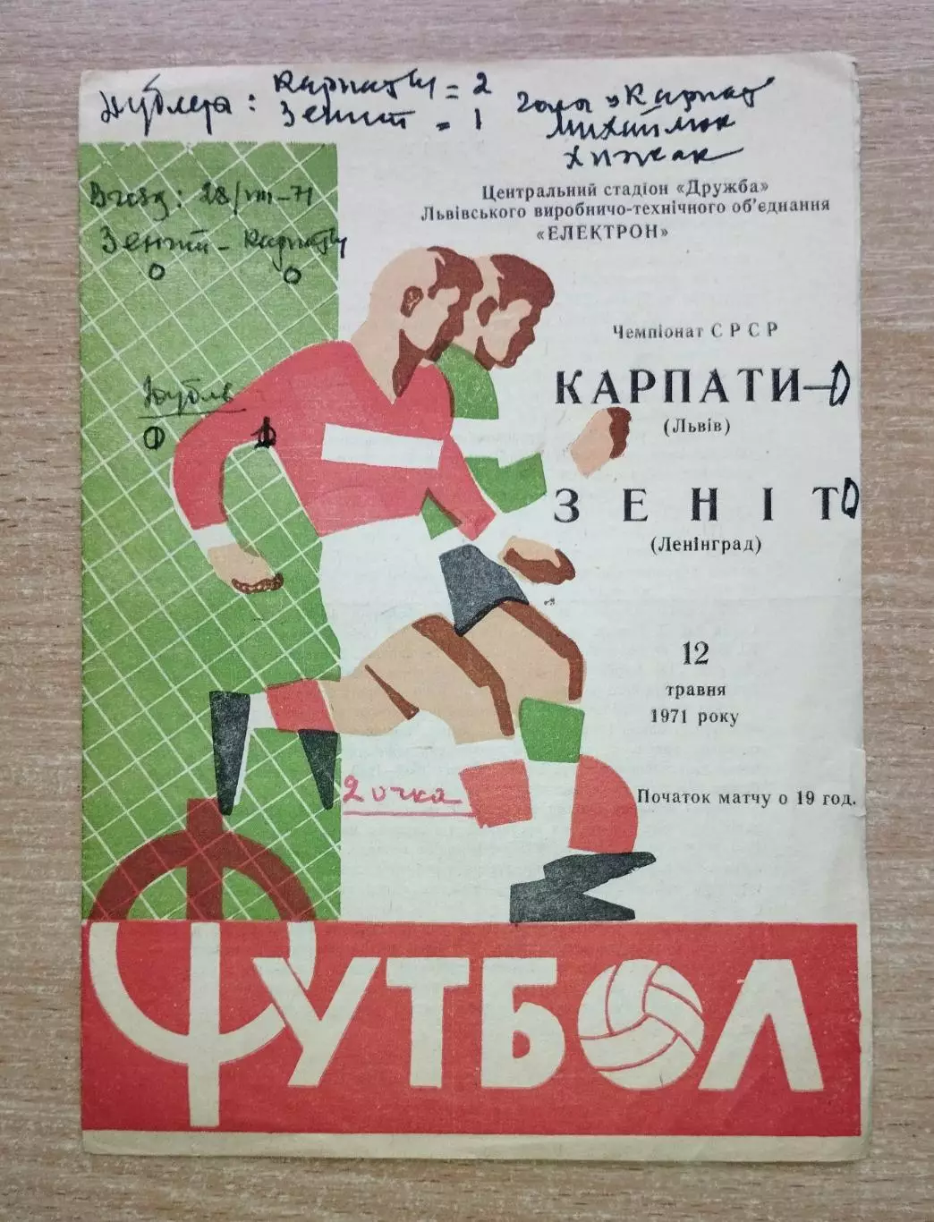 Карпаты Львов - Зенит Ленинград 1971