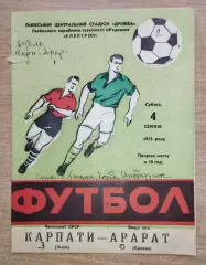 Карпаты Львов - Арарат Ереван 1973