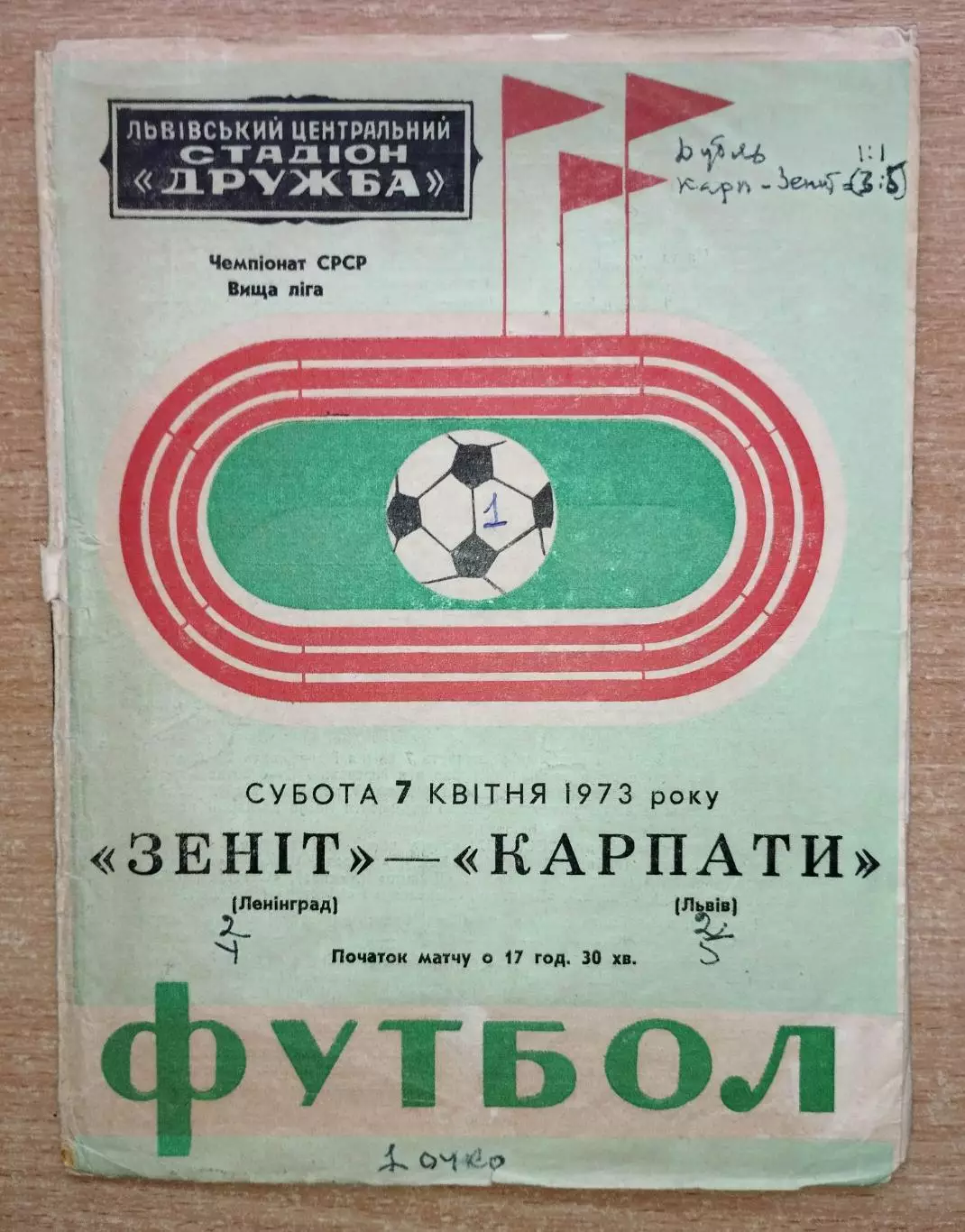 Карпаты Львов - Зенит Ленинград 1973