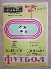 Карпаты Львов - Динамо Москва 1976, осень