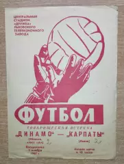 Карпаты Львов - Динамо Тбилиси 1967, товарищеский матч