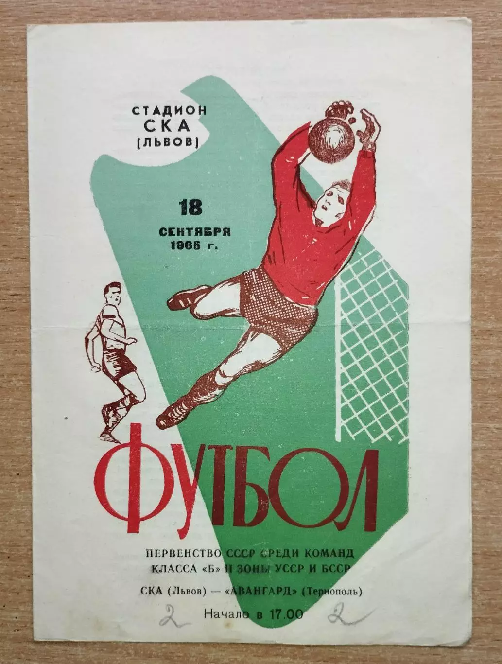 СКА Львов - Авангард Тернополь 1965