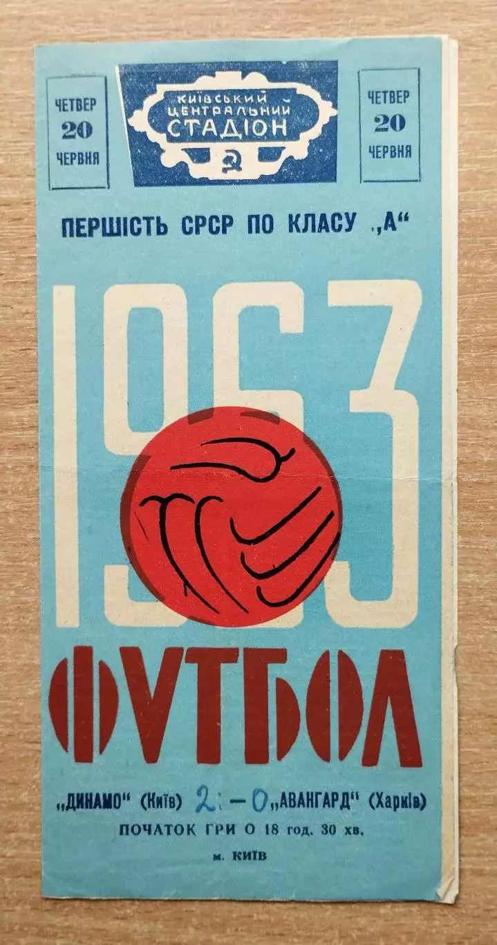 Динамо Киев - Авангард Харьков 1963