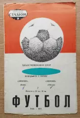 Динамо Киев - Динамо Тбилиси 1971, красно-белая обложка
