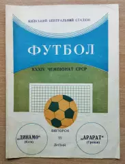 Динамо Киев - Арарат Ереван 1972