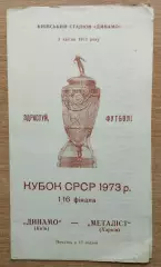 Динамо Киев - Металлист Харьков 1973, кубок