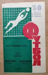 Динамо Киев - Динамо Москва 1973, зелёная обложка