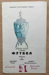Динамо Киев - Днепр Днепропетровск 1974, кубок