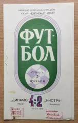 Динамо Киев - Нистру Кишинёв 1974