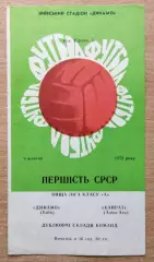 Дубль. Динамо Киев - Кайрат Алма-Ата 1972