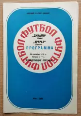 Дубль. Динамо Киев - Арарат Ереван 1976, осень