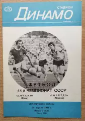 Дубль. Динамо Киев - Торпедо Москва 1981