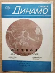 Дубль. Динамо Киев - Пахтакор Ташкент 1982