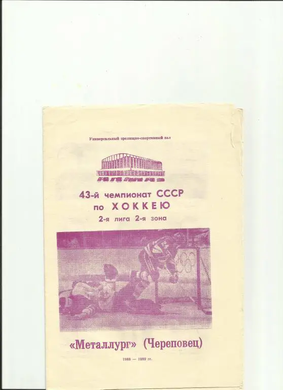 хоккей череповец-88/89