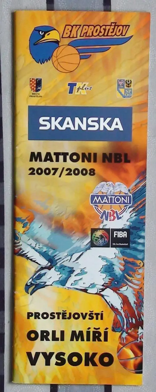 БАСКЕТБОЛ. Официальный ежегодник БК Простежев, Чехия 2007-08