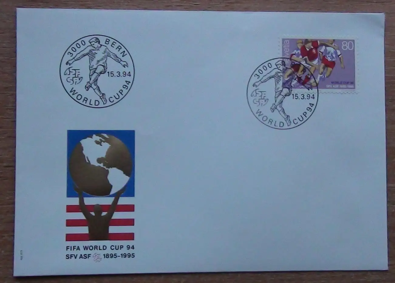 Конверт Чемпионат мира по футболу 1994, Швейцария