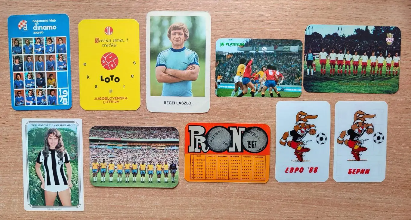 Футбол. Разные клубы и игроки, 1980-е гг.