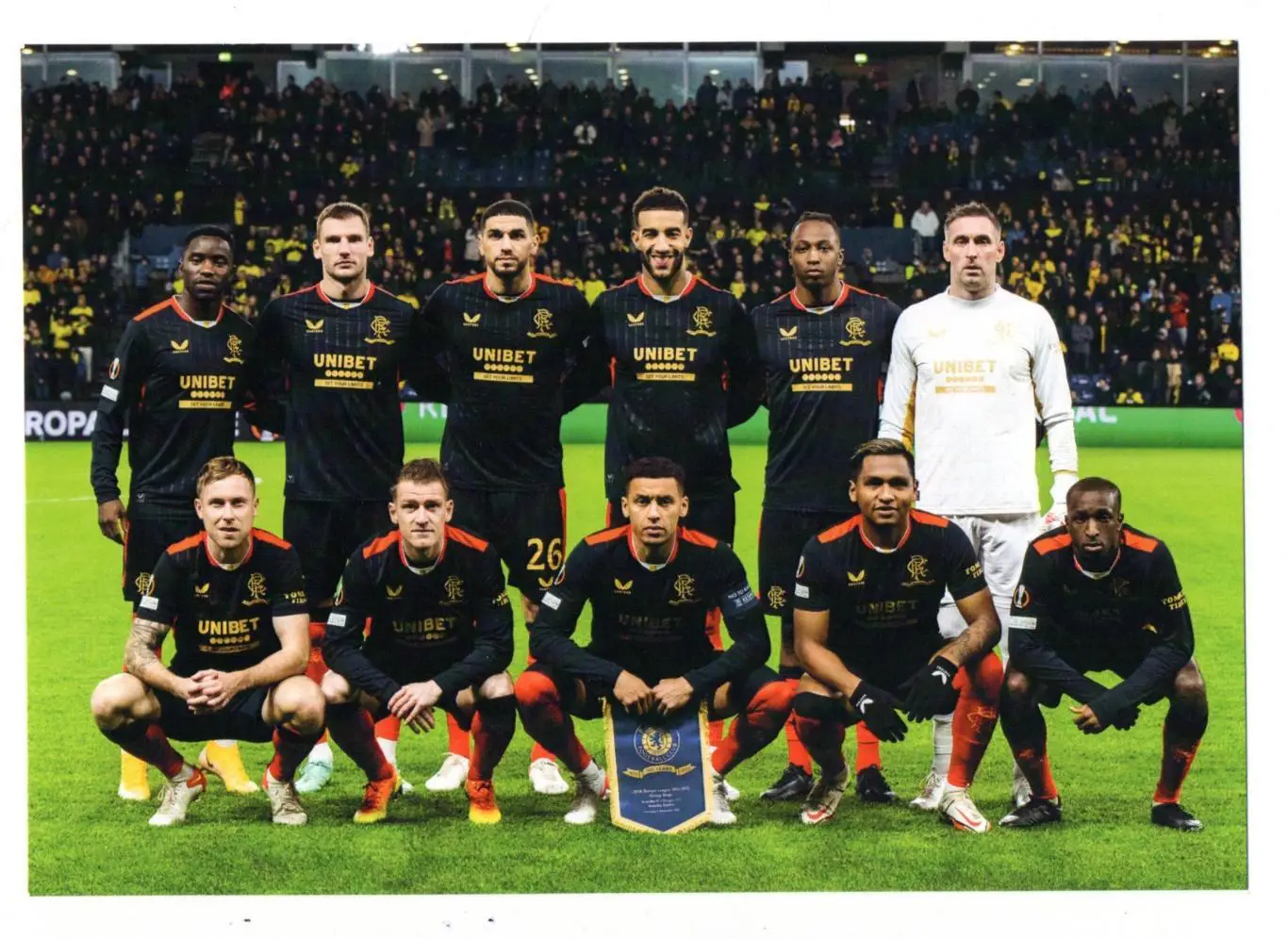 Открытка Глазго Рейнджерс, Шотландия, финал Лиги Европы 2002, вид 3