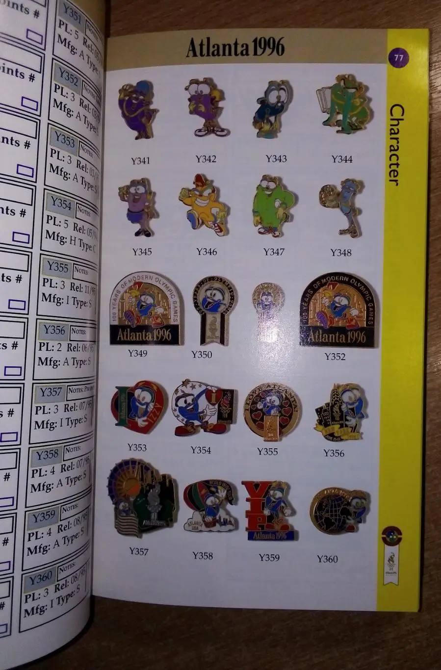 Олимпийские значки. Атланта-1996» (англ.яз.) 1