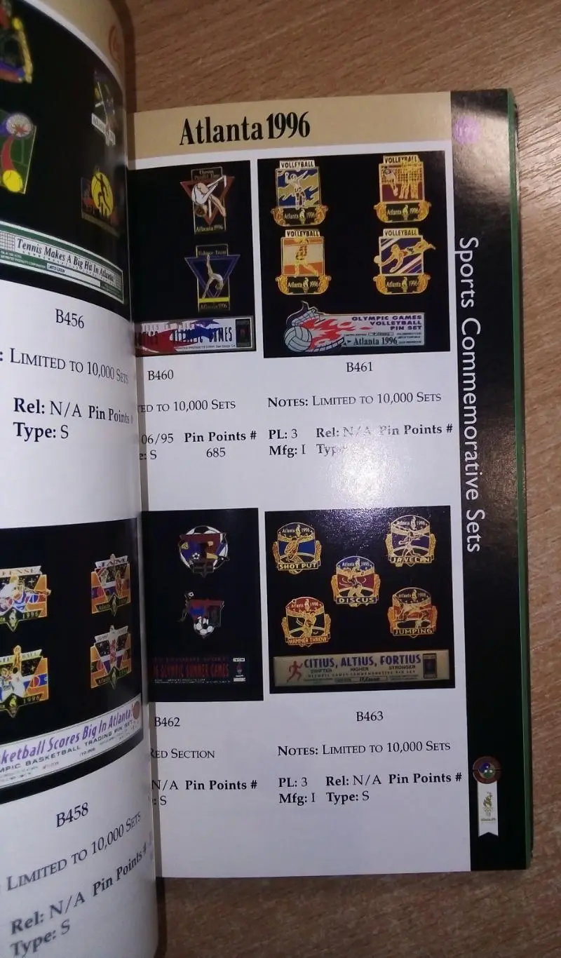 Олимпийские значки. Атланта-1996» (англ.яз.) 2