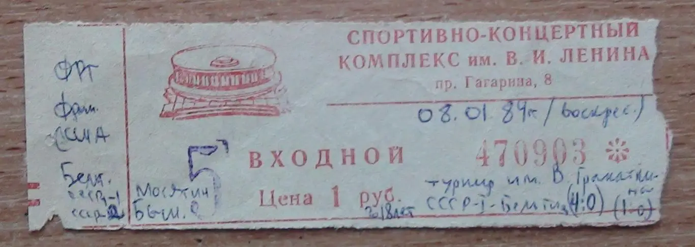 СССР - Бельгия 1984, юношеские сборные, турнир Гранаткина в Ленинграде