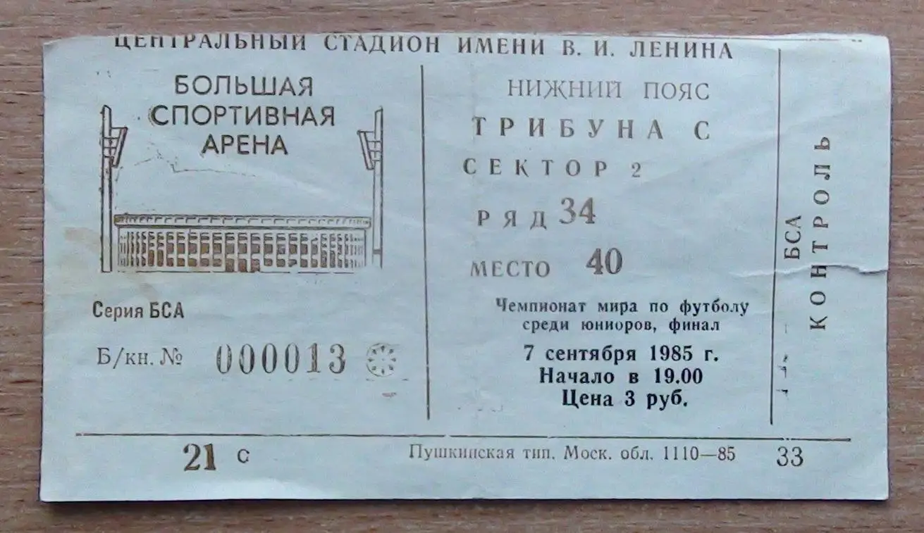 Чемпионат мира среди юниоров 1985, финал, вид 2
