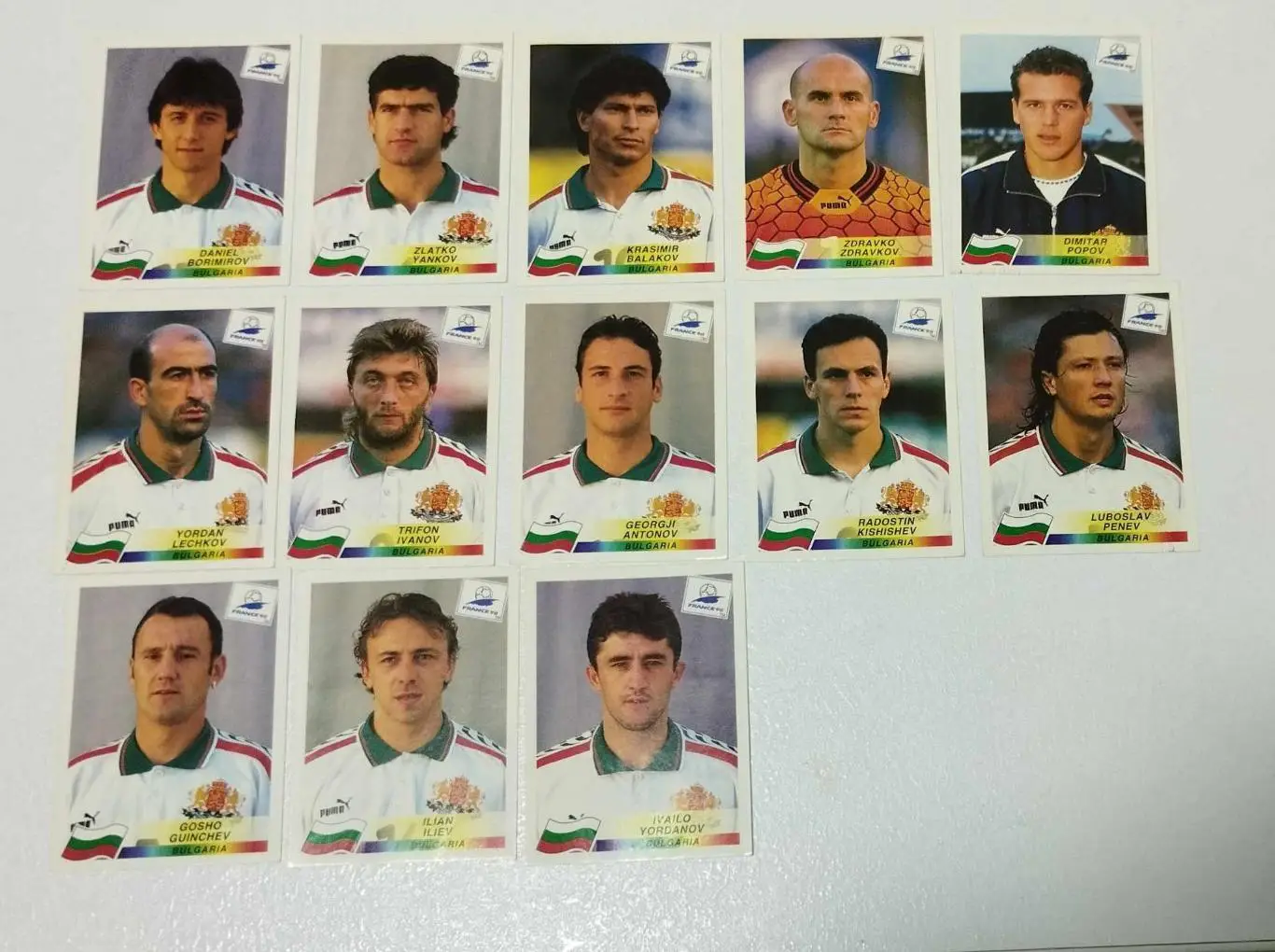 Панини. Чемпионат мира 1998, Франция. Сборная Болгарии
