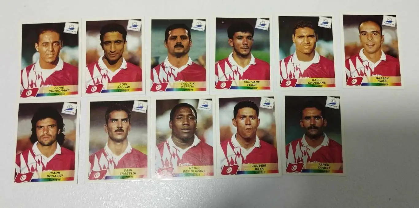 Панини. Чемпионат мира 1998, Франция. Сборная Туниса