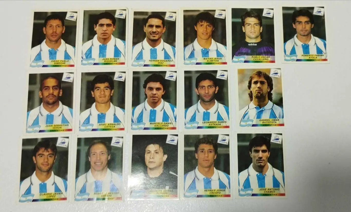 Панини. Чемпионат мира 1998, Франция. Сборная Аргентины
