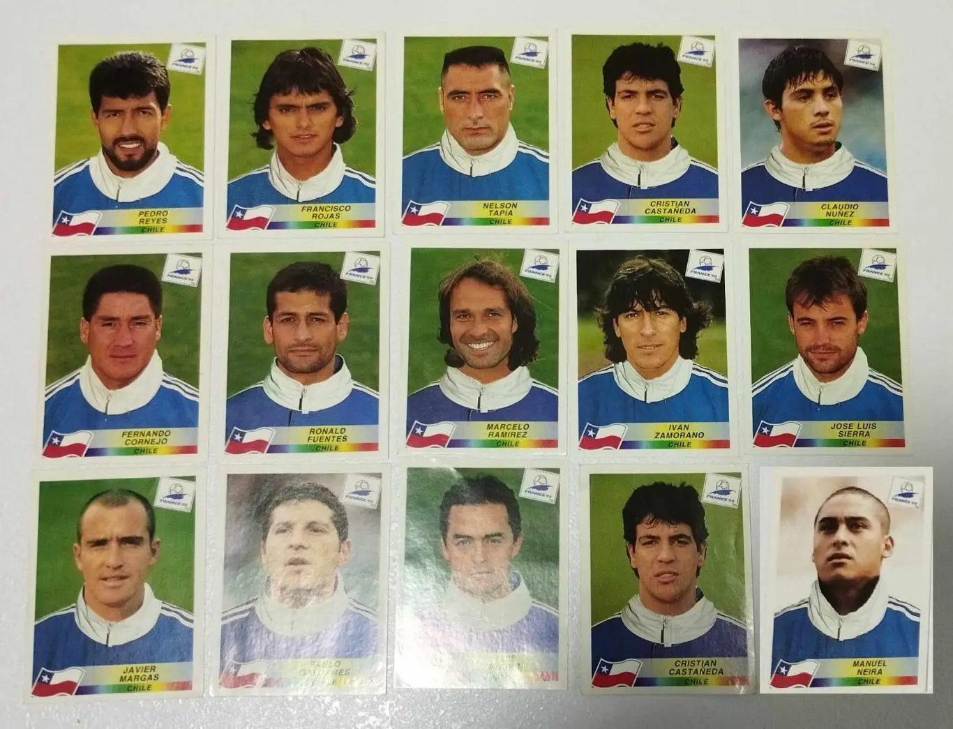 Панини. Чемпионат мира 1998, Франция. Сборная Чили