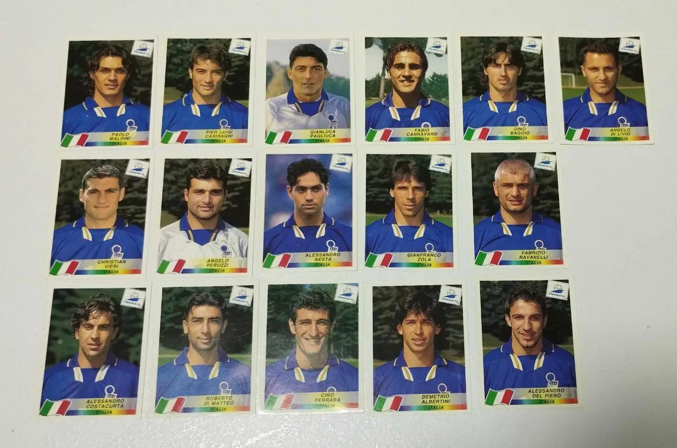 Панини. Чемпионат мира 1998, Франция. Сборная Италии